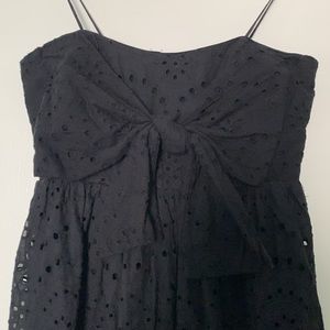 Black Eyelet Lace Romper